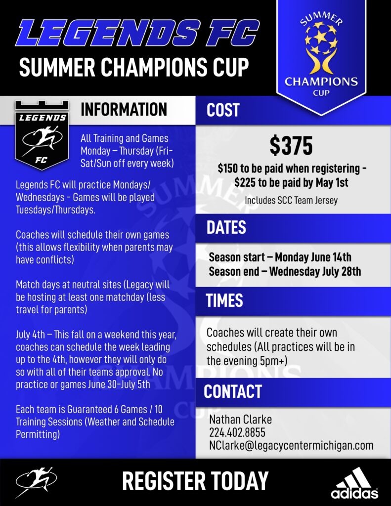 Summer Champions Cup Legacy Center Sports Complex