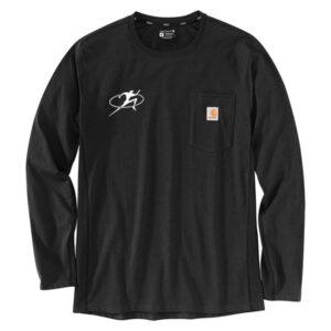 Carhartt 106656 Long Sleeve Pocket Tee - Legacy (Black)